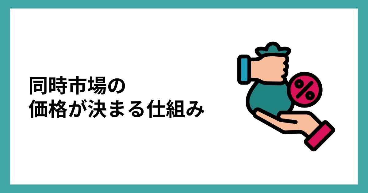 同時市場の価格が決まる仕組み
